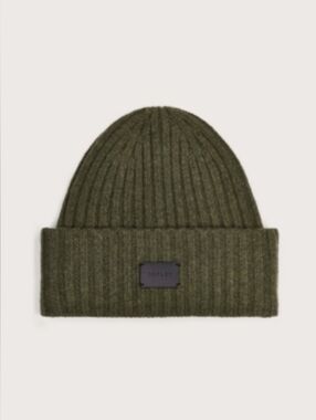 Varley Elva Chunky Ribbed Beanie Olive Green OS